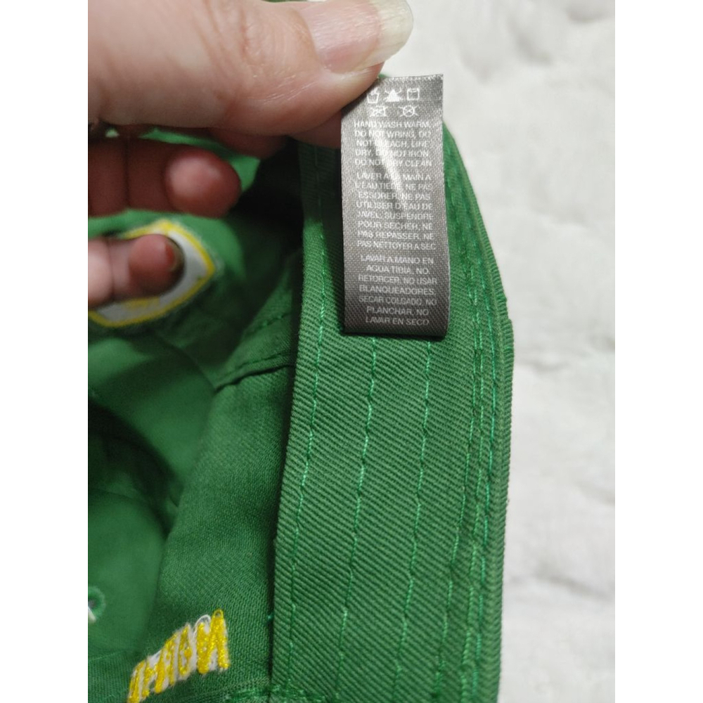 New! Men's John Deere Green Classic Cotton Low Profile Cap One Size - Picture 7 of 7